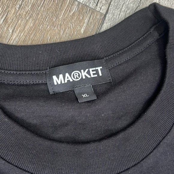 Market Graphic T Shirt Men’s Collab shirt unisex MKT black XL call my assistant - Picture 4 of 6
